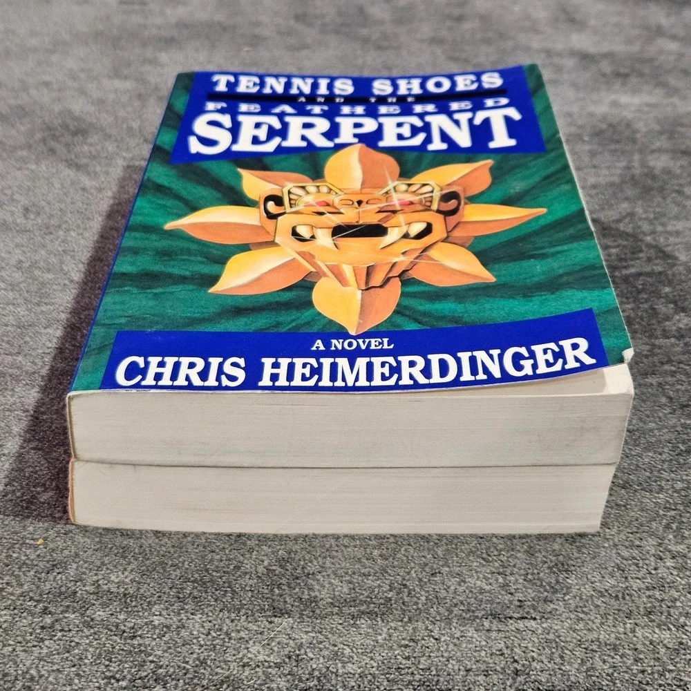 SIGNED Tennis Shoes‎ and the Feathered Serpent Books 1 & 2 Chris Heimerdinger